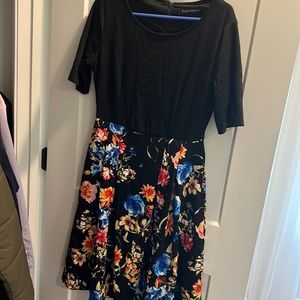 Black and Floral Dress